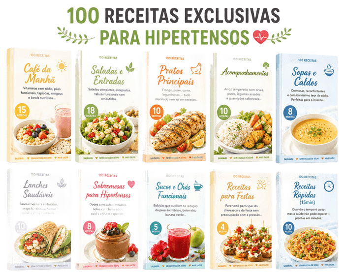 100 Receitas Exclusivas para Hipertensos